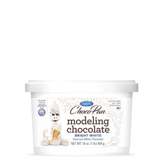 Satin Ice Chocopan Modeling Chocolate, Bright White (16 oz)