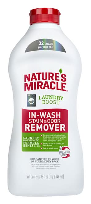 Nature's Miracle Laundry Boost In-Wash Dog Stain and Odor Remover, 32 fl. oz.