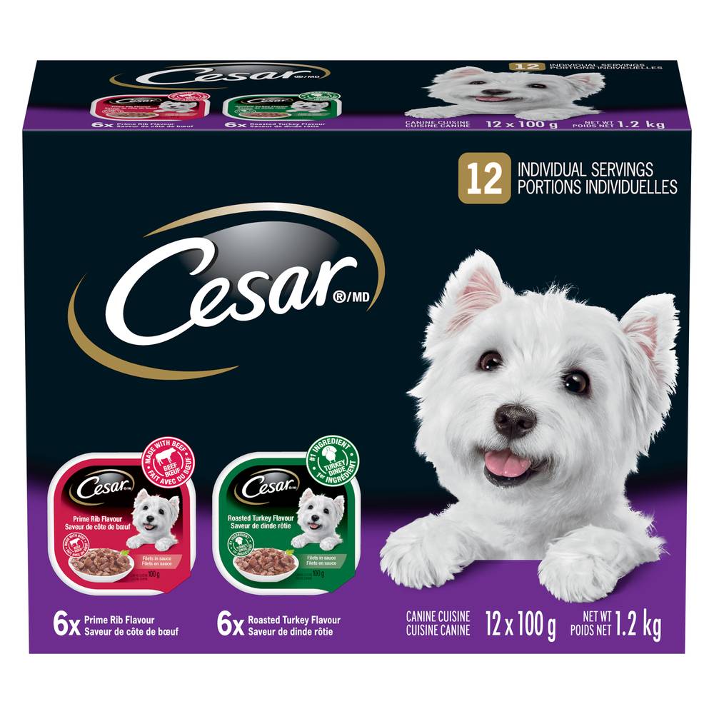 Cesar Slices 6 Roast Turkey Flavour and 6 Prime Rib Flavour Delivery