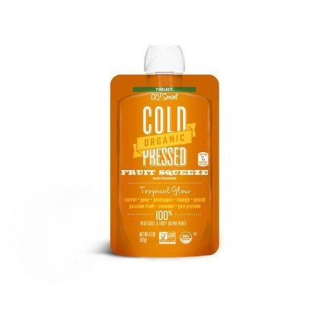 7-Select Go!Smart Cold Organic Pressed Fruit Squeeze Tropical Squeeze 4.23oz