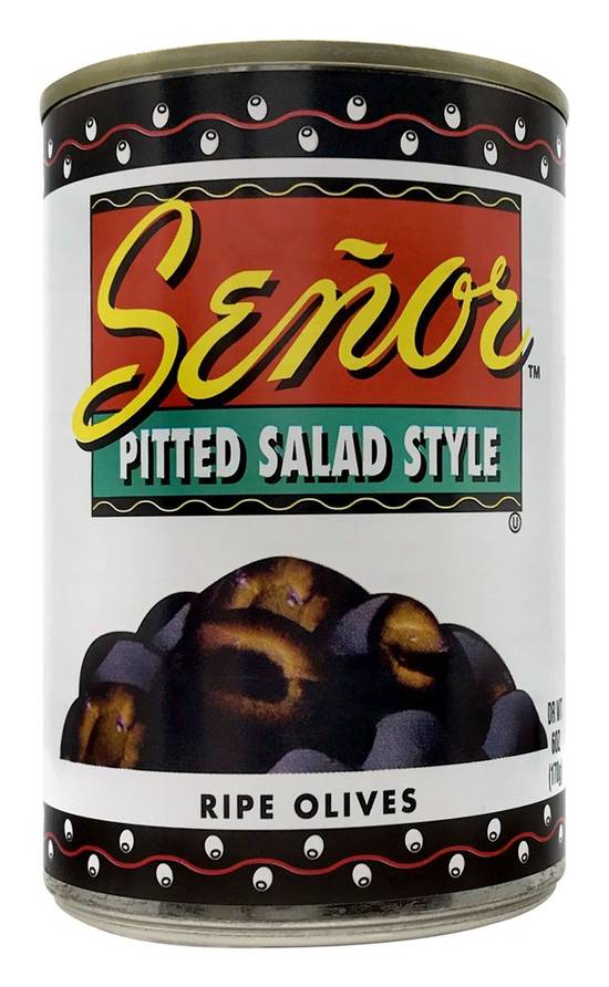 Senor Pitted Salad Style Ripe Olives