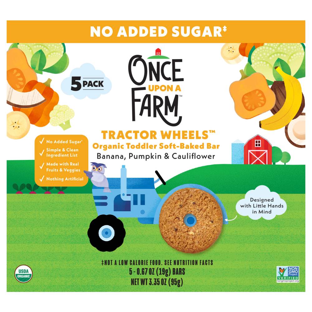 Once Upon a Farm Organic Toddler Soft Baked Bar (5 ct)