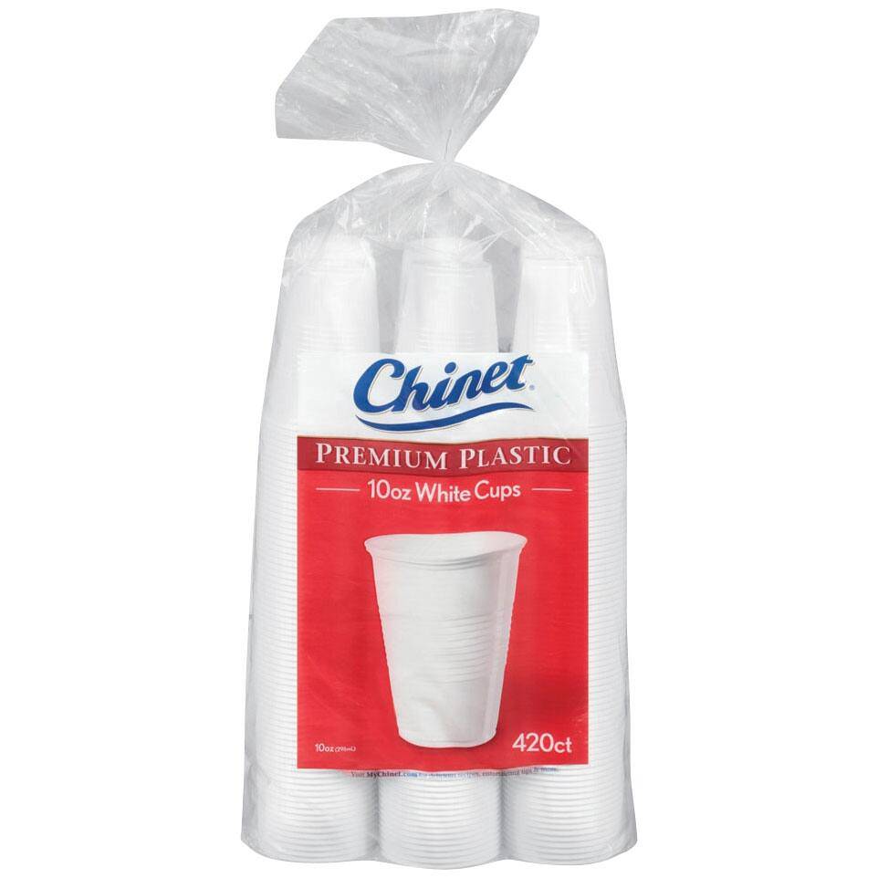 Chinet Premium Plastic Cup (white) (420 ct)