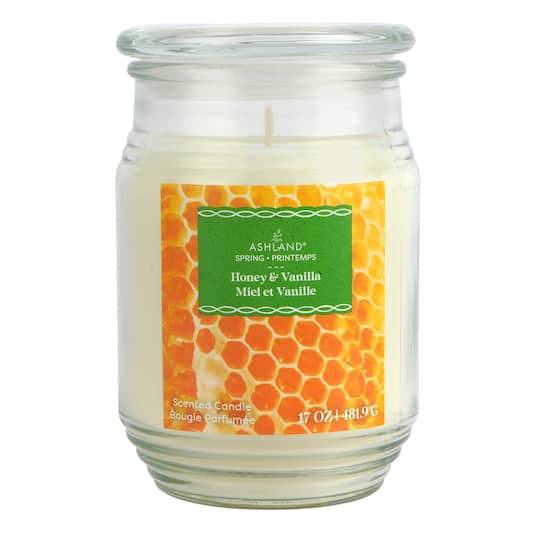 17Oz. Honey & Vanilla Jar Candle By Ashland