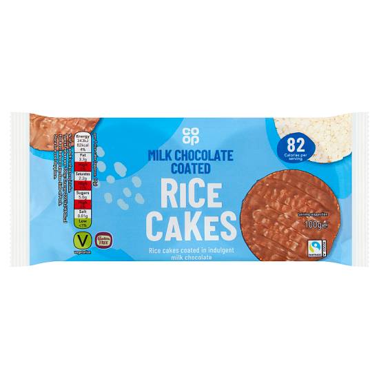 Co-Op Milk Chocolate Coated Rice Cakes 100g