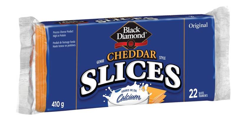Black Diamond Thin Cheddar Cheese Slices (410 g)