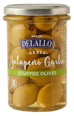 DeLallo Garlic Stuffed Olives Jar (8 oz)