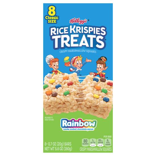 Rice Krispies Treats Rainbow Crispy Marshmallow Squares (8 ct)