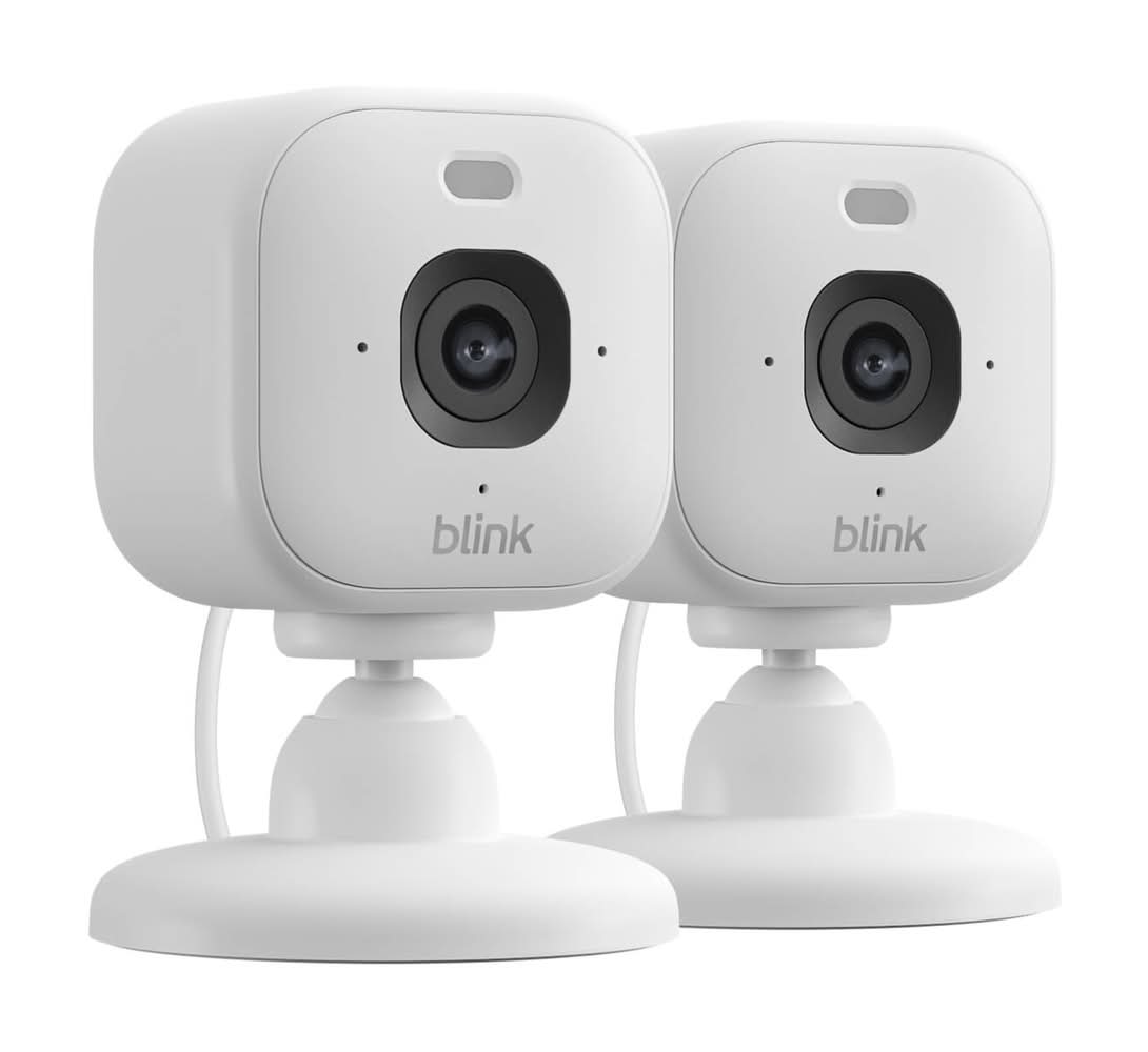 Blink Mini 2K+ Security Camera White - 2 Pack
