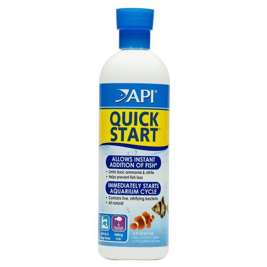 Api Quick Start Freshwater and Saltwater Aquarium Nitrifying Bacteria 16-ounce Bottle