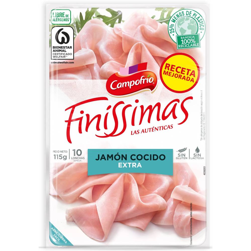 Jamón Cocido Campofrio Issimas Lonchas 115Gr