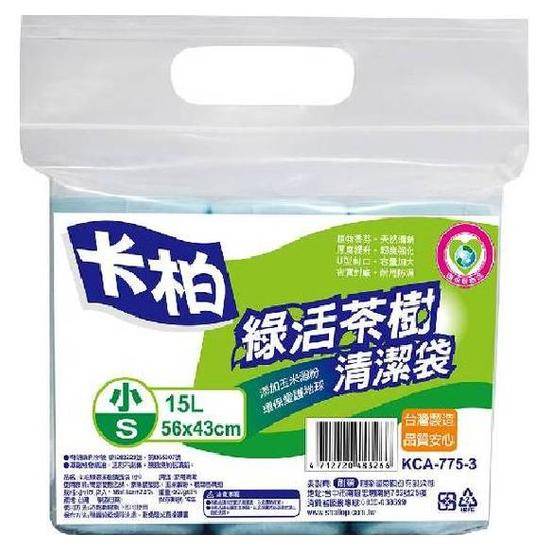 卡柏綠活茶樹清潔袋-小15L(56x43cm)3入