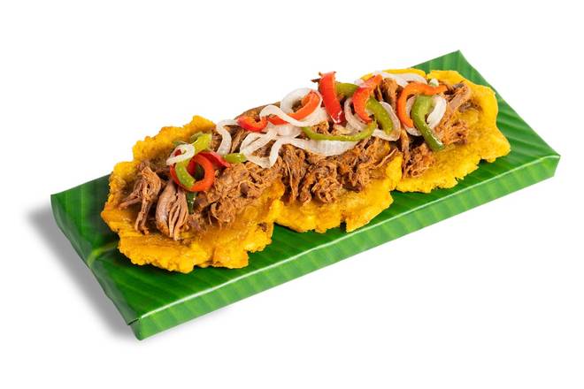 Topped Tostones – With Ropa Vieja