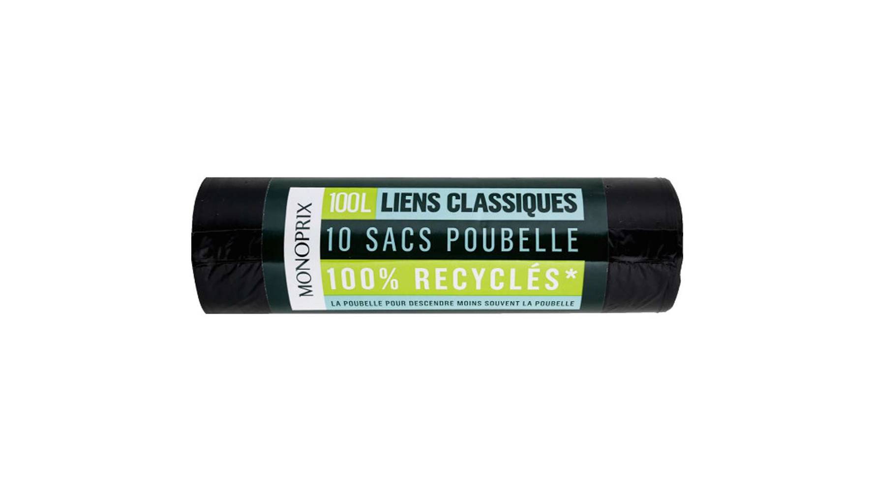 Monoprix - Sacs poubelle liens classiques, 100 L (10)