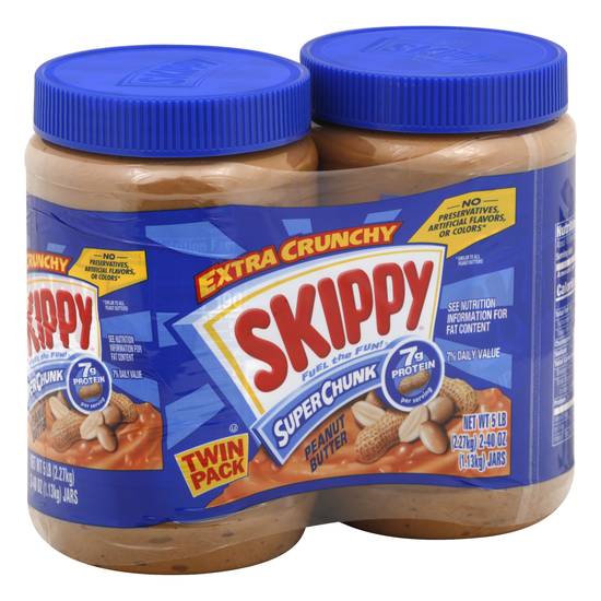 Skippy Super Chunk Extra Crunchy Peanut Butter (2 ct)