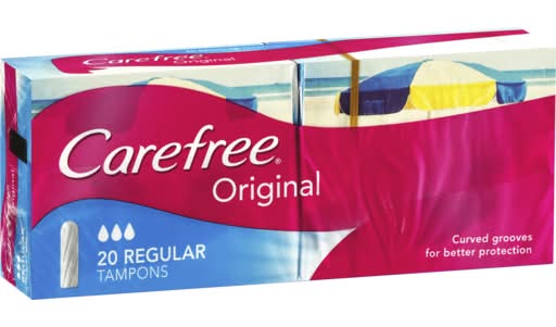 Carefree Original Regular Tampons 20 Pack