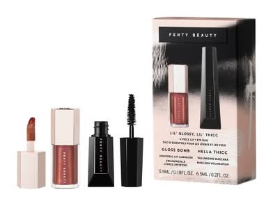 Fenty Beauty Lil Glossy Lil Thicc Lip + Eye Duo Set, Peach-Vanilla (0.38 fl oz, 2 ct)