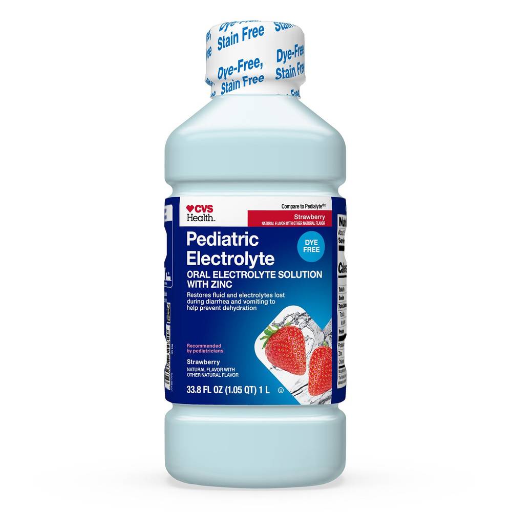 Cvs Health Pediatric Electrolyte Oral Solution, Strawberry, 1 L