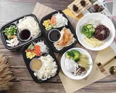 四口家涼拌麵 蔬食鹹水雞