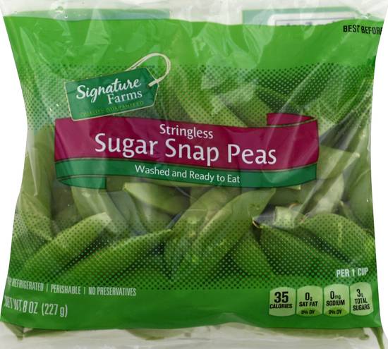 Signature Farms Stringless Sugar Snap Peas (8 oz)