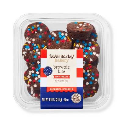 Patriotic Sprinkle Brownie Bites - 10.9oz/16ct - Favorite Day™