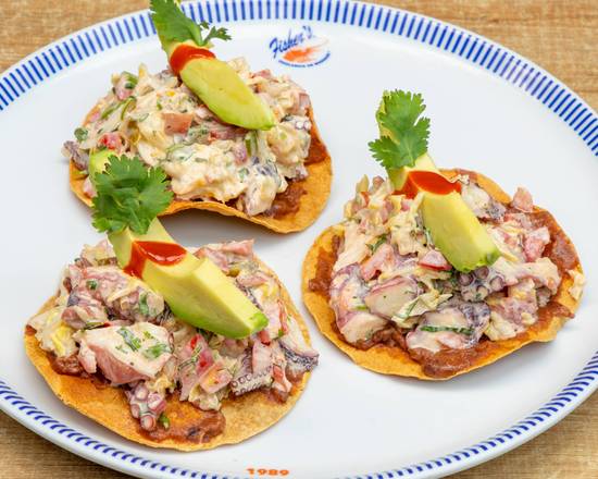 Tostadas de pulpo (3 pzs.)