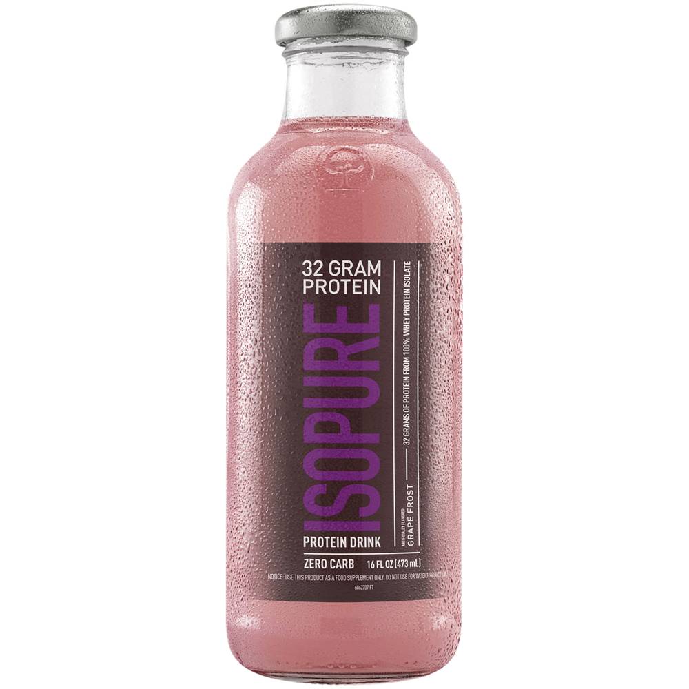 Isopure Zero Carb Protein Drink (16 fl oz) (grape frost)