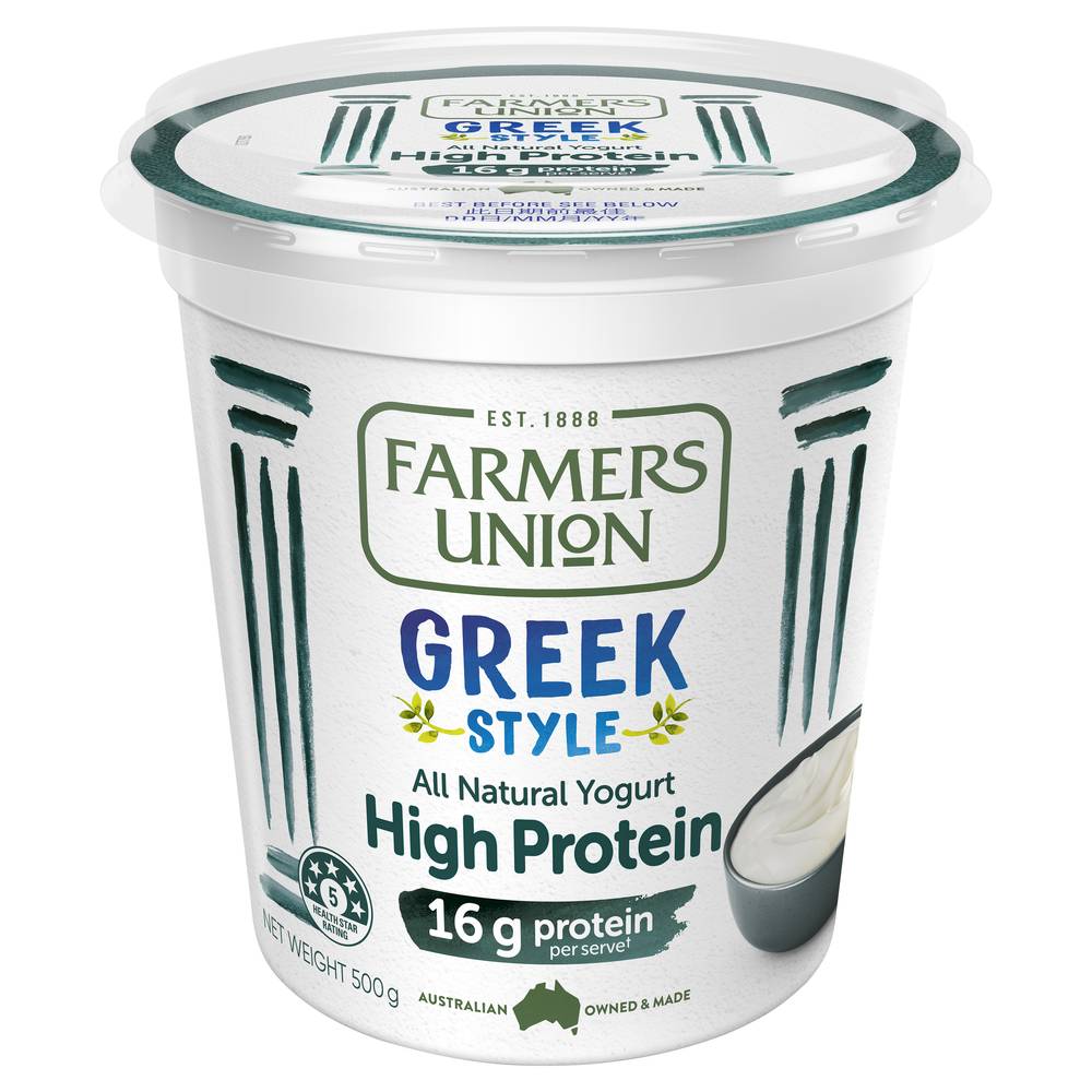 Farmers Union Greek Style Protein Yogurt (500g)