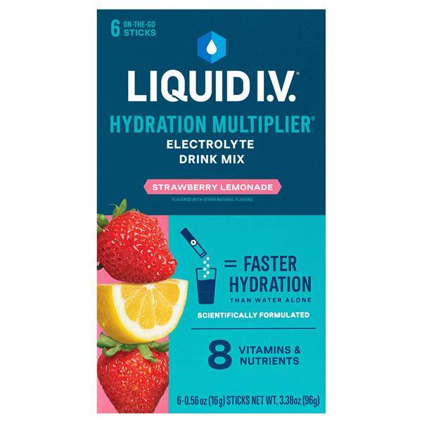 Liquid I.v. Electrolyte Drink Mix (6 ct, 0.56 oz) (strawberry lemonade)