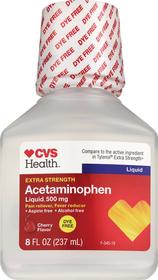 CVS Health Extra Strength Acetaminophen Liquid, Cherry Flavor 8 OZ