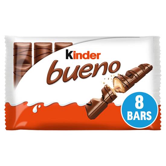 Kinder Bueno Milk Chocolate & Hazelnuts Bars Multipack 4x43g
