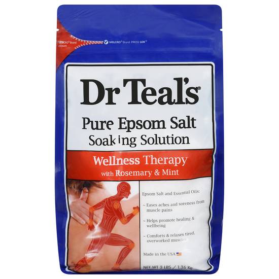 Dr Teal's Pure Epsom Salt Soaking Solution With Rosemary & Mint