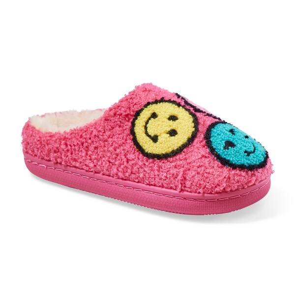 Capelli Girls' Smiley Slipper, Pink, Size L