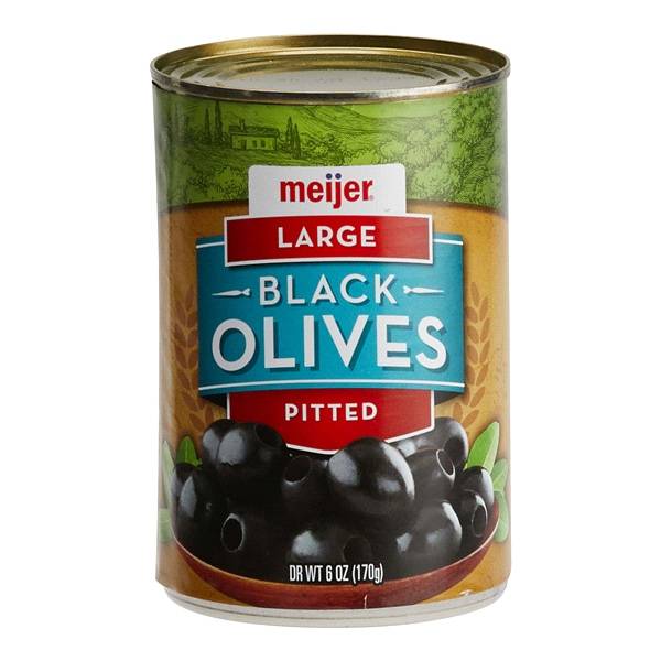 Meijer Large Black Pitted Ripe Olives