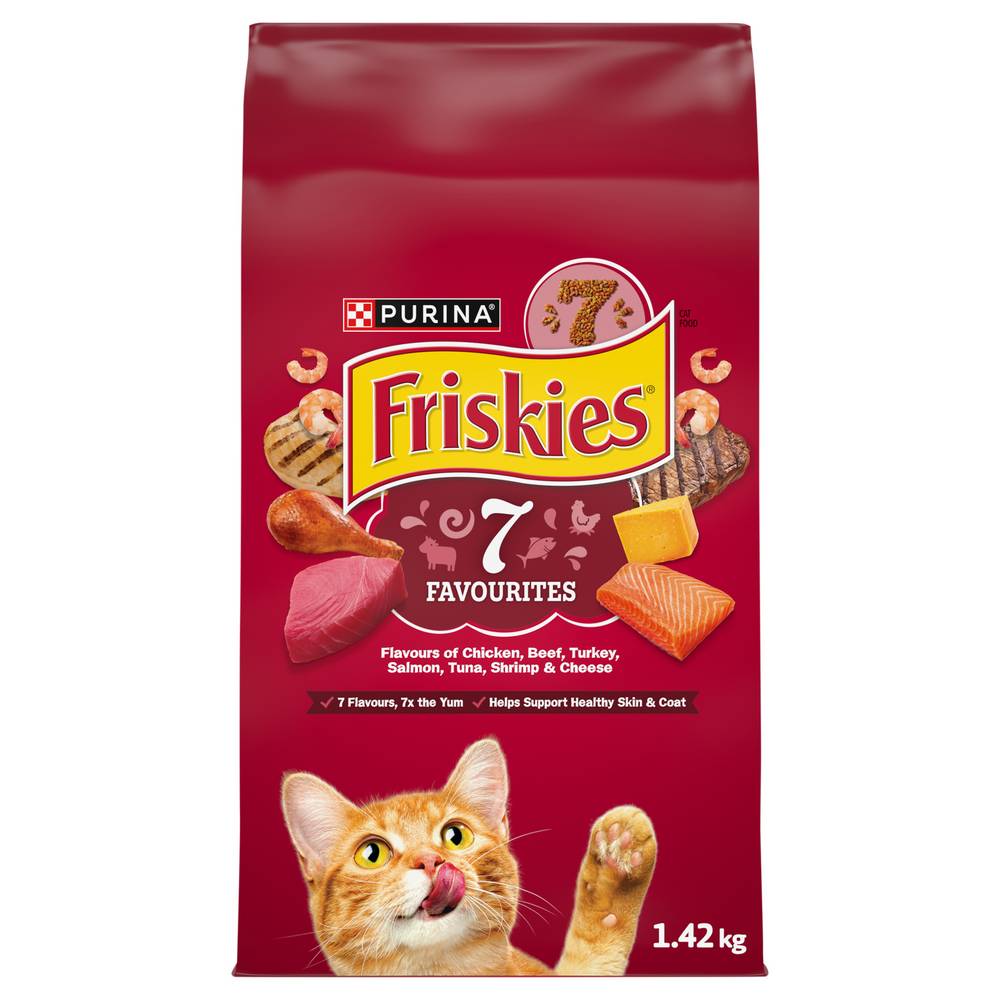 Friskies Seven Favourites Dry Cat Food (1.42 kg)