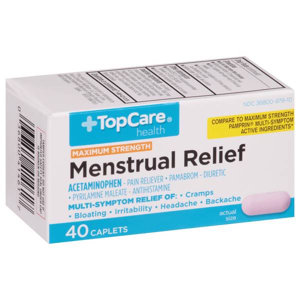 TopCare Menstrual Relief Maximum Strength Caplets