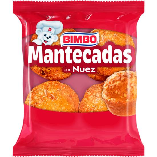 Bimbo mantecadas con nuez (bolsa 123 g)