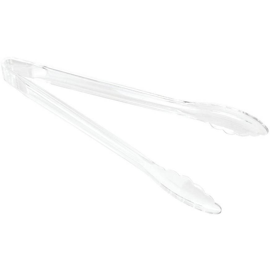 Party City Clear Plastic Tongs (clear)