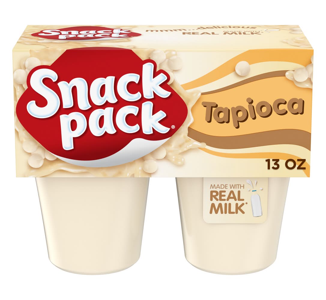 Snack Pack Pudding Cups, Tapioca (4 x 3.25 oz)