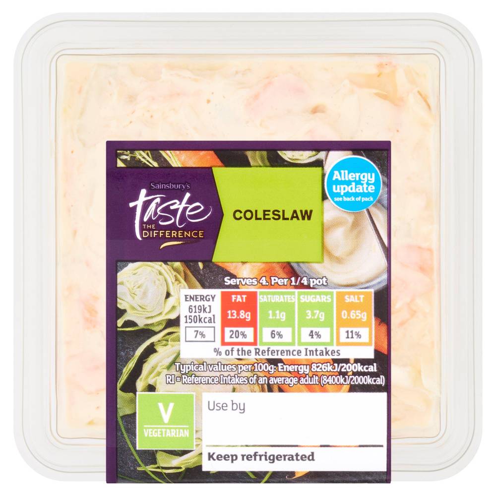 SAVE £0.35 Sainsbury's Coleslaw, Taste the Difference 300g
