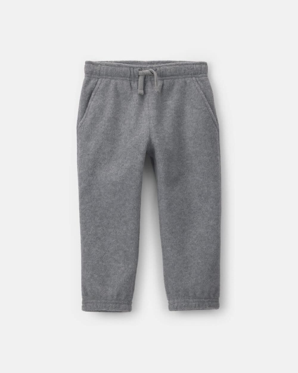 Toddler Boy Fleece Pants - Grey - 3T