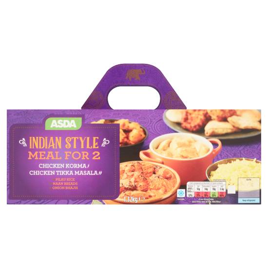 ASDA Indian Style Meal For 2 (1.32kg)