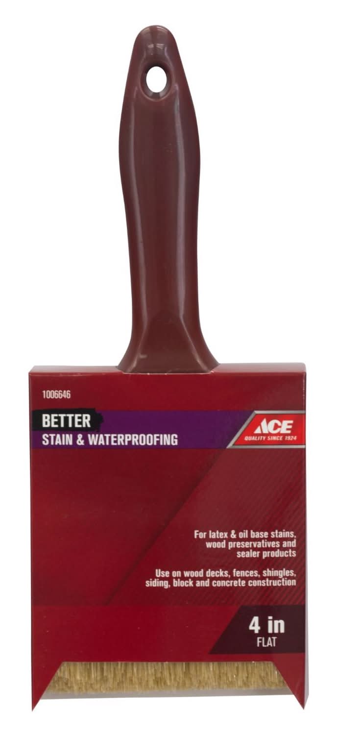 ACE Better 4 In. Flat Stain Brush
