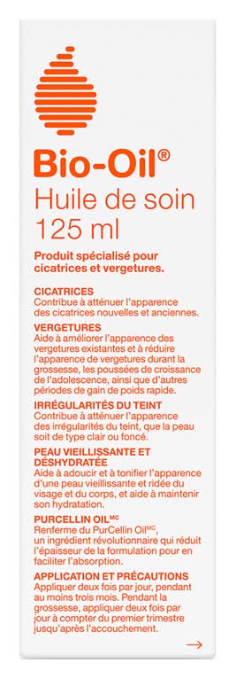 Bio-oil bio-oil huile de soin (produit de soin de la peau spécialisé pour les cicatrices,les vergetures et les irrégularités du teint 125ml) - specialists skin care oil (125 ml)