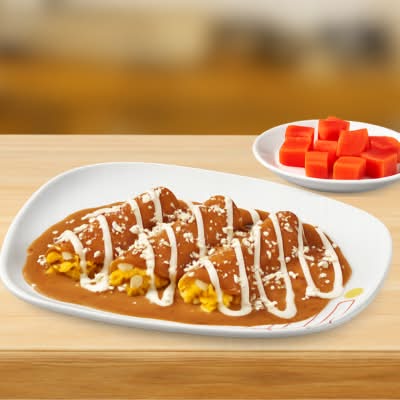 Enfrijoladas de Huevo