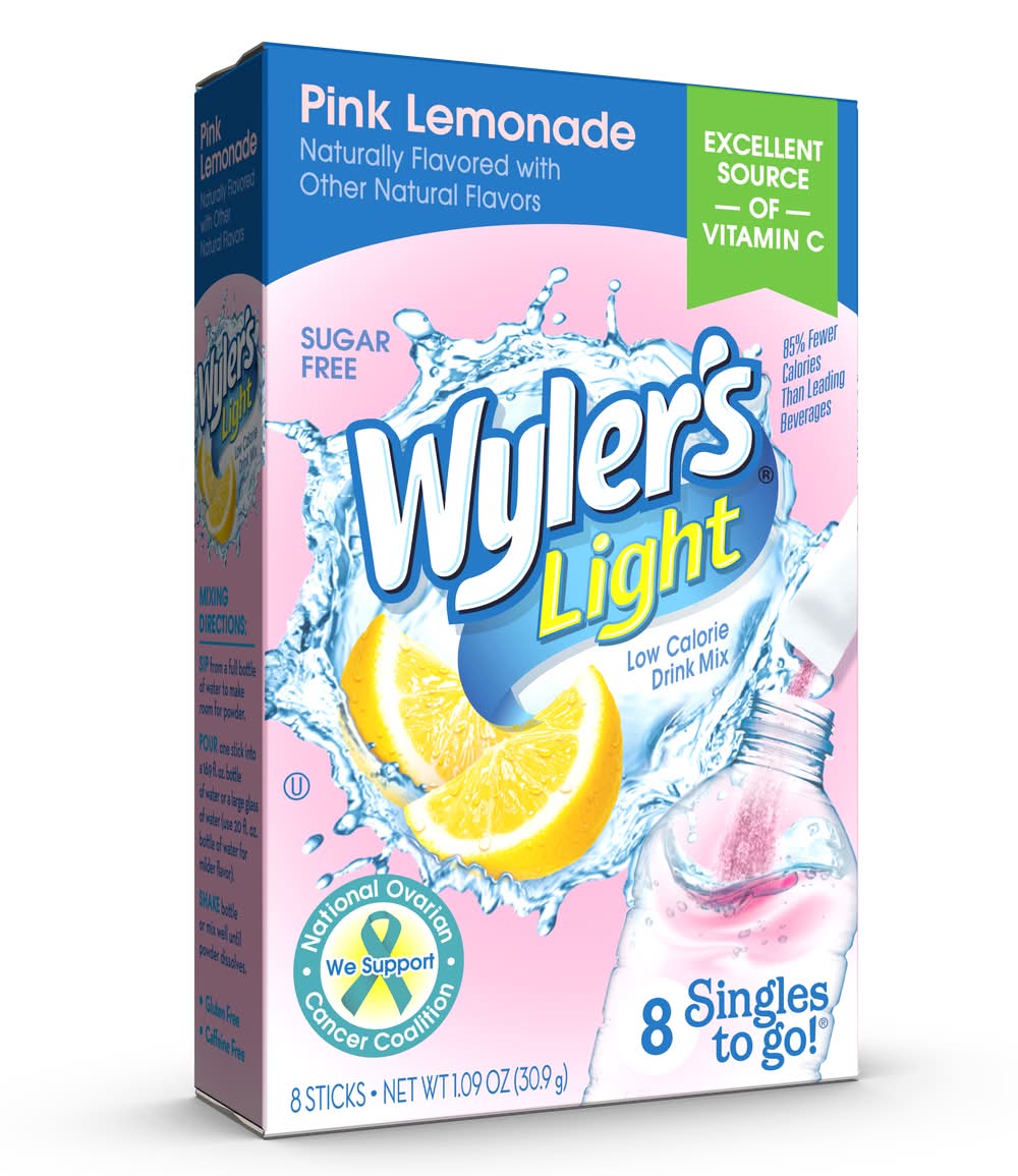 Wyler's Light Pink Lemonade Drink Mix (8 ct)