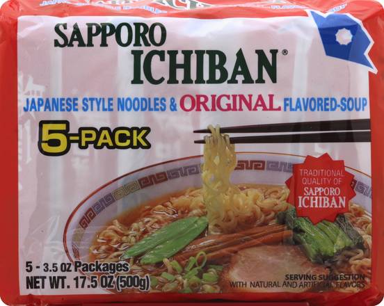 Sapporo Ichiban Original Japanese Style Noodles & Soup (5 ct)