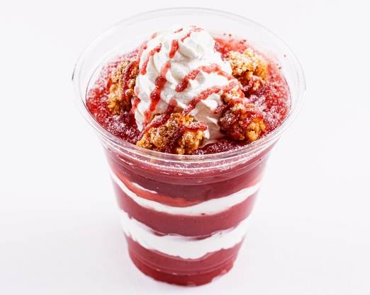 ストロベリーの凍らせ葛パフェ Frozen Strawberry Kudzu Parfait