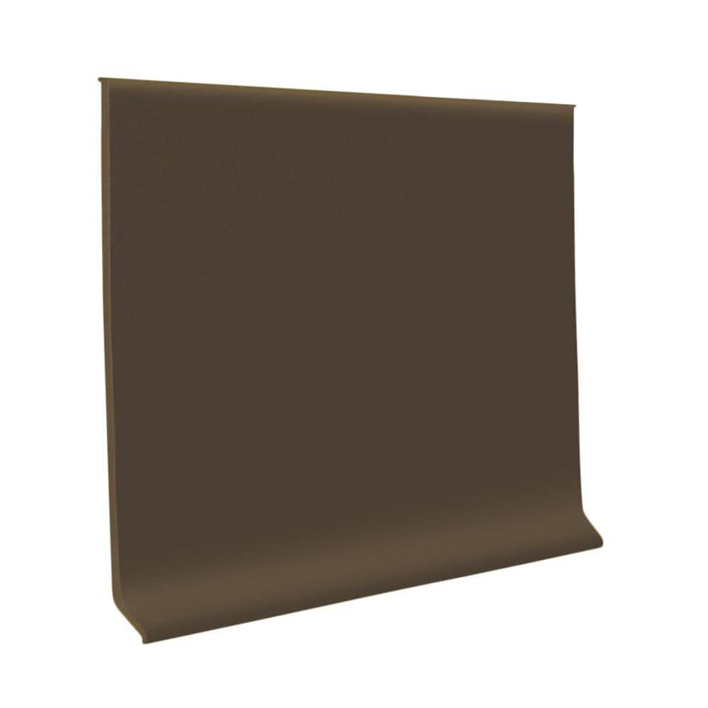 Flexco Chocolate 0.125-in T x 4-in W x 1440-in L Thermoplastic Rubber Wall Base | FC40CT1P072