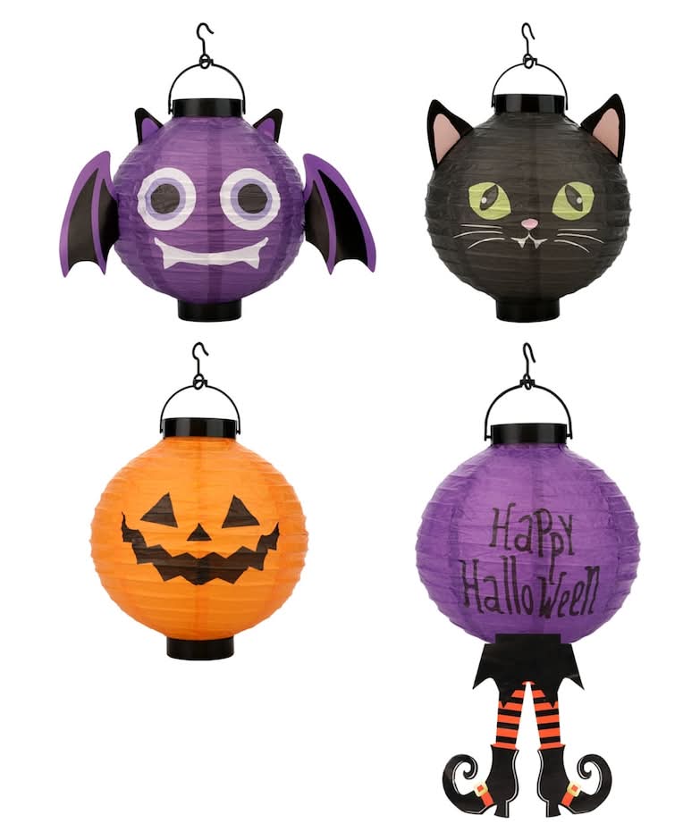 Seasonal Collection Halloween LED Paper Lantern, Assorted Designs, 1-ct.